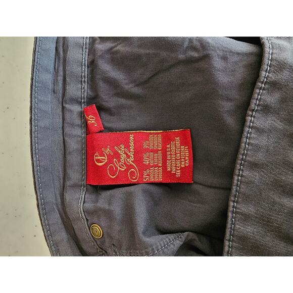 Cookie Johnson Women Gray Mid Rise Boyfriend Slim Leg Button Closer Jean Size 36 - Picture 5 of 5